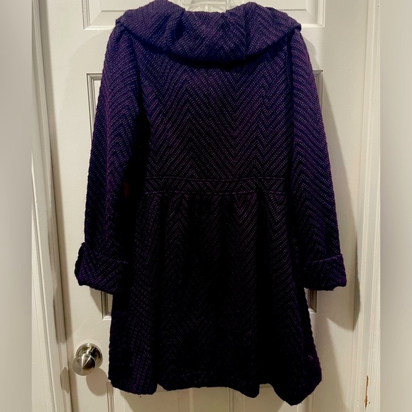 Nick& MO purple peplum polyester coat - Picture 2 of 2